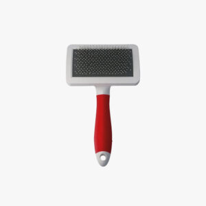 Emily Pets Plastic Paw Print Handle Stainless Steel Brush